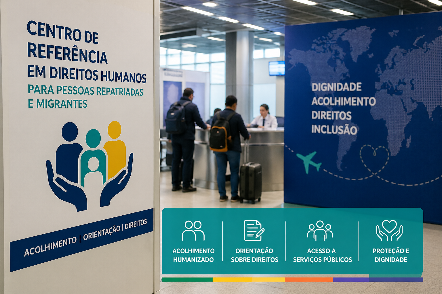 Gobierno Federal inaugura centro de referencia para personas migrantes y repatriadas en Minas Gerais